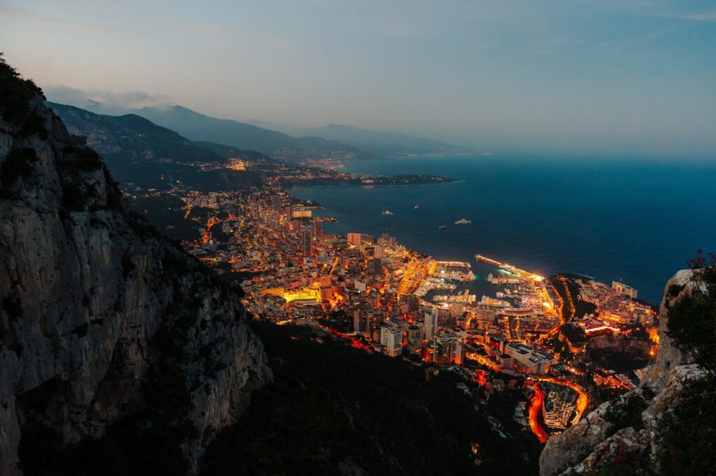 Monaco Harbor at Twilight